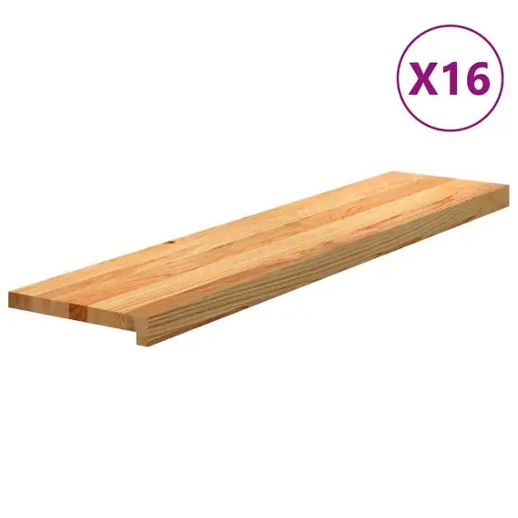 Zamów teraz Stopnie schodowe, 16 szt. brązowe 110x30x2cm lite drewno dębowe Lumarko! - Hurtownia wielobranżowa Lumarko